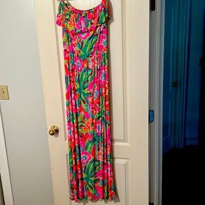Lilly Pulitzer strapless maxi